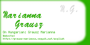 marianna grausz business card